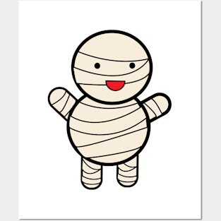 Mummy Cute Halloween Posters and Art